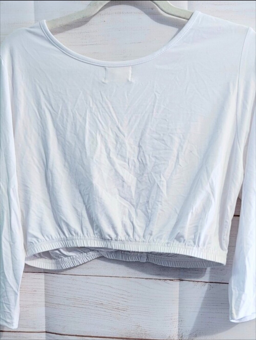 Nwt Papa Vancouver White V-Neck Wrap Crop Top Size XL - Picture 2 of 5
